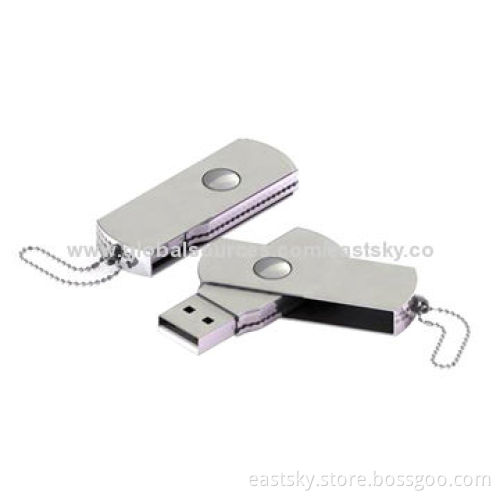 Promotional Metal Flash Drive, ESU-T04, Wholesale, with Plug-and-Play Function, 64MB to 32GB